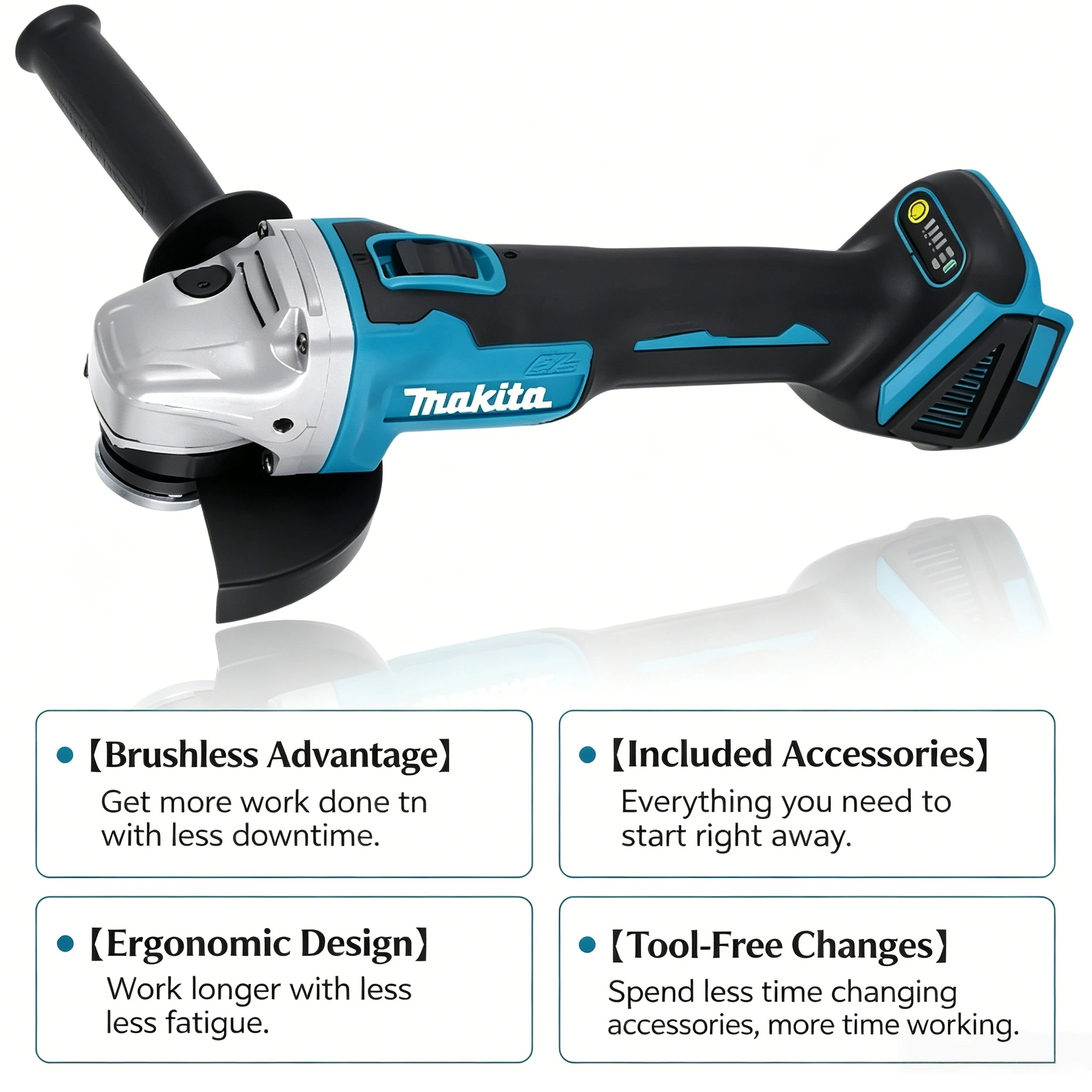 เครื่องเจียรไร้สาย Makita DGA5 - Brushless Angle Grinder Battery Powered บทวิจารณ์และราคา