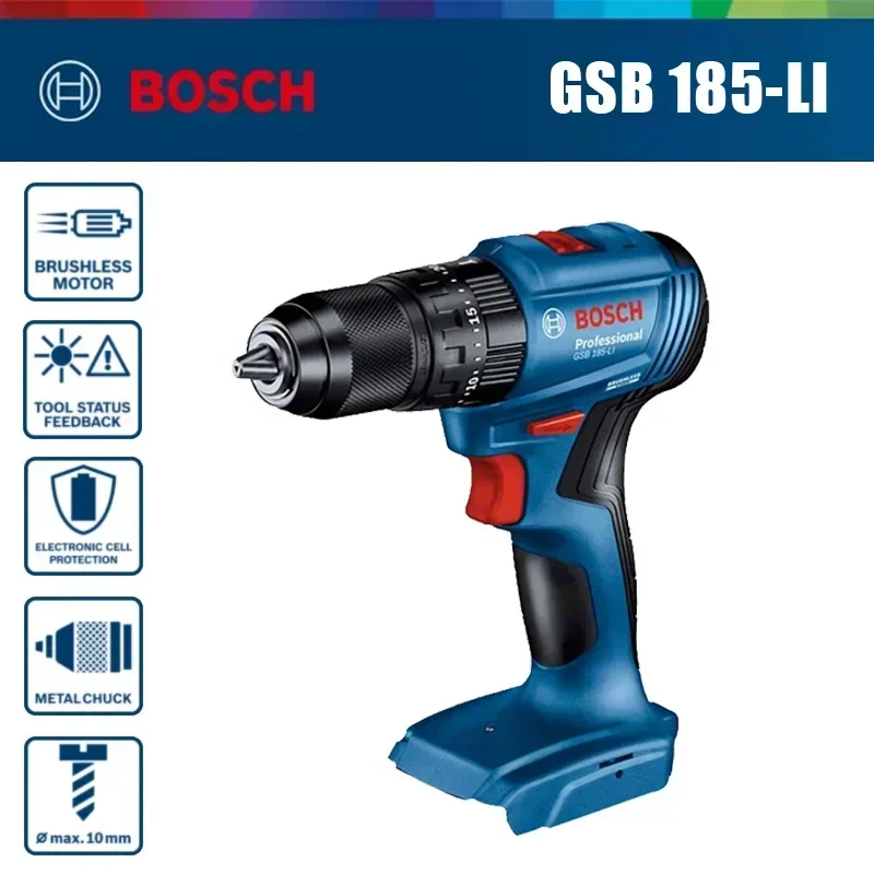 บ๊อช GSB 185-LI 18V สว่านกระแท - Brushless Cordless Electric Drill 18V บทวิจารณ์และราคา