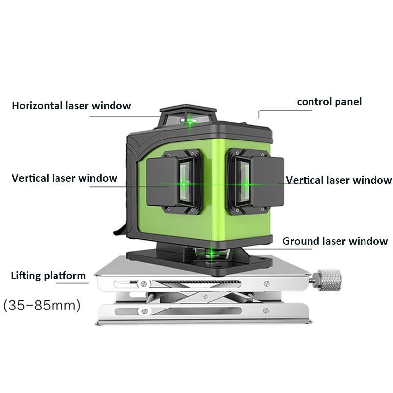 เลเซอร์ไดโอดสีเขียว 16 เส้น 4D - Laser Level 16 Lines 4D Green บทวิจารณ์และราคา