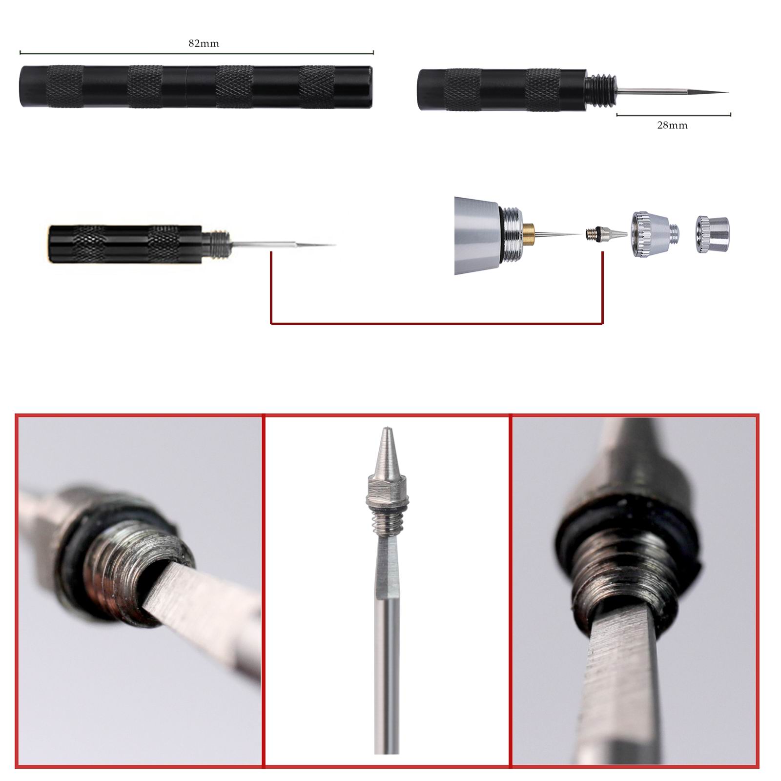 ชุดทำความสะอาดแอร์บรัช SAGUD 1 - Airbrush Kit With Mini Compressor บทวิจารณ์และราคา