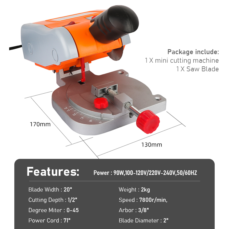 เครื่องตัดขนาดเล็ก 45 องศาตัดเ - Mini Table Saw For Woodworking บทวิจารณ์และราคา